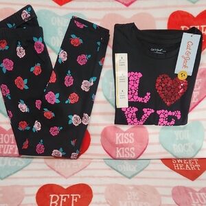 CAT&JACK MATCHING LEGGINGS AND SHIRTS